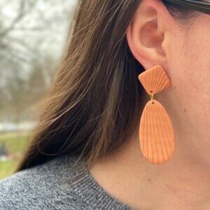 (3/$50) Clay statement handmade earrings